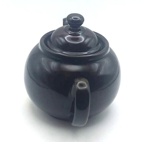 Vintage Ceracraft Brown Betty Redware Teapot One-Cup Ridgway Pottery England - Picture 4 of 9